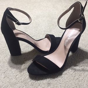 Suede Heeled Sandals